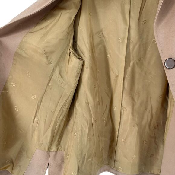 ESCADA Cashmere Jacket Size 42 US L Tan Piacenza Three Button Classic Designer - Picture 11 of 16